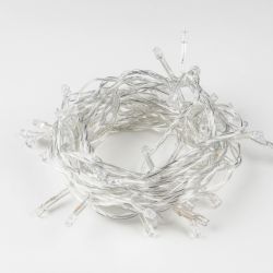 ULD-S0500-050-DTA RED IP20 Гирлянда светодиодная. 5м. 50 светодиодов. Красный свет. Провод прозрачный. ТМ Uniel