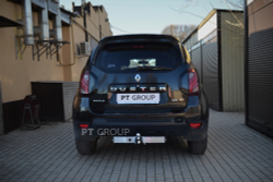 Фаркоп с нержавеющей накладкой на Renault Duster 2016-2020 без подрезки бампера(без электрики) арт.RDU-16-991124.00