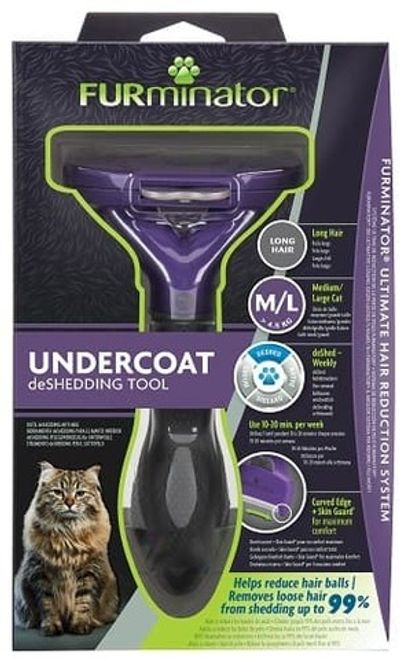 FURminator M/L для больших кошек c длинной шерстью