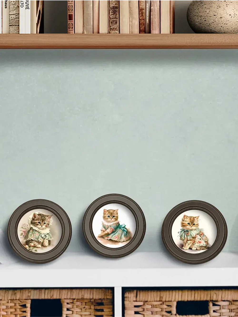 Картины на стену интерьерная на холсте 3 шт 17.5 см