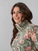 Костюм с брюками КБ-184/фисташка-мифическиецветы