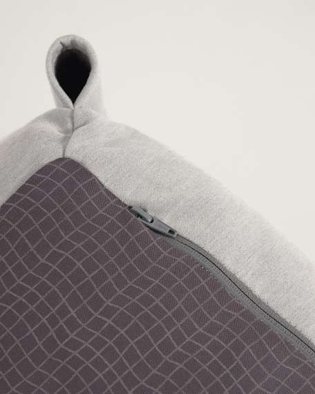 Пуф-шезлонг уличный Square для модульного дивана 165x110 светло-серый