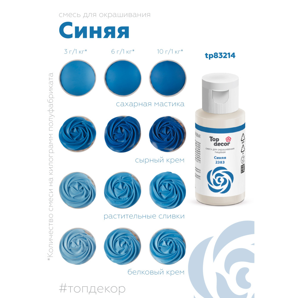 Пищевой краситель гелевый "Синий"
