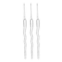 Набор ёлочных украшений melting icicles из коллекции new year essential, 3 шт.