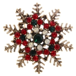 Брошь «Рождественское чудо - Снежинка», 4 см