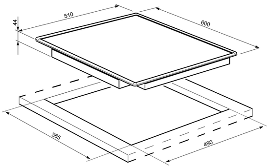 Электрическая варочная панель Smeg SE2664TC2