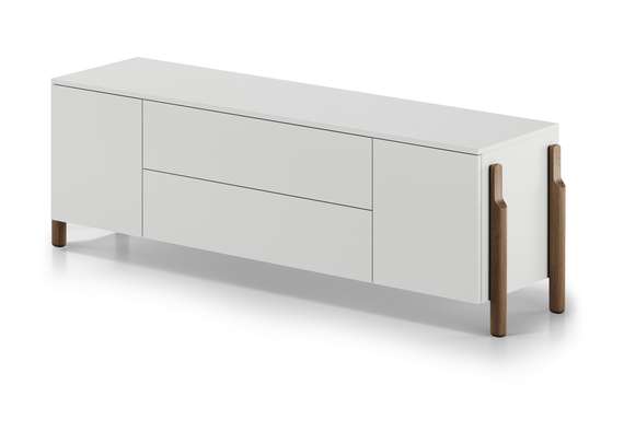 Тумба Basic 2 двери 2 ящика ширина 170 см (белый)