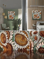 Картина "Кружево водных кругов" 50х60: Ручная уникальная эксклюзивная картина в единственном экземпляре