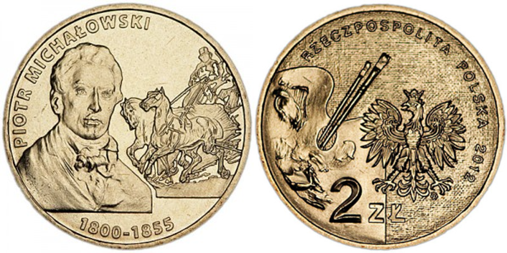 Польша 2 злотых, 2012 Художники Польши 19-20 века - Петр Михаловский