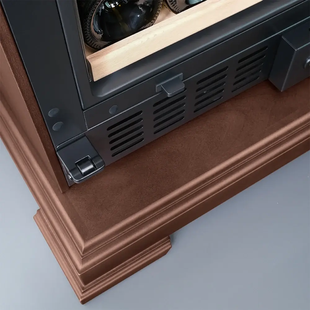 Винный шкаф двухзонный Meyvel MV77PRO-KBT2 (Итальянский орех)