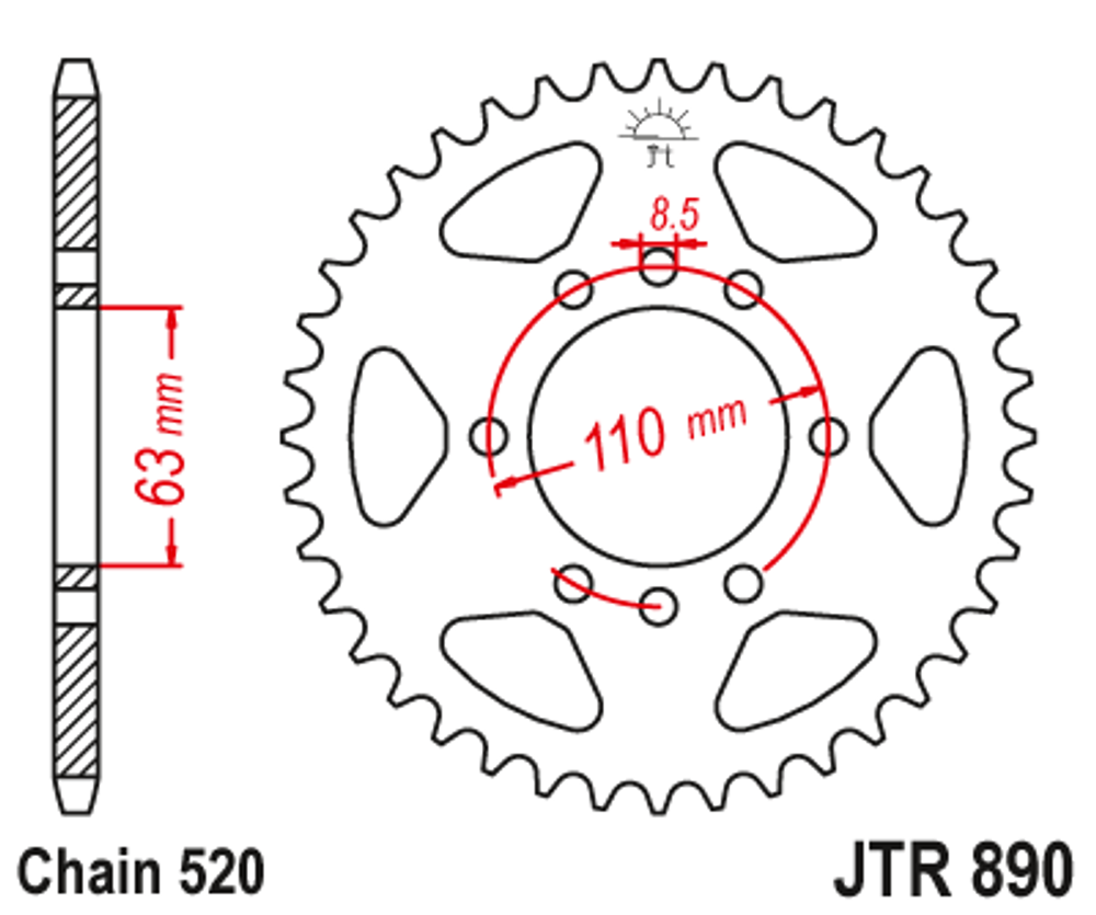 Звезда JTA890.45BLK