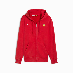 PUMA X SCUDERIA FERRARI МУЖСКАЯ СПОРТИВНАЯ ТОЛСТОВКА С КАПЮШОНОМ, КРАСНЫЙ