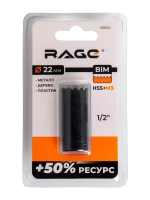 Коронка по металлу биметаллическая 22 мм RAGE 558822