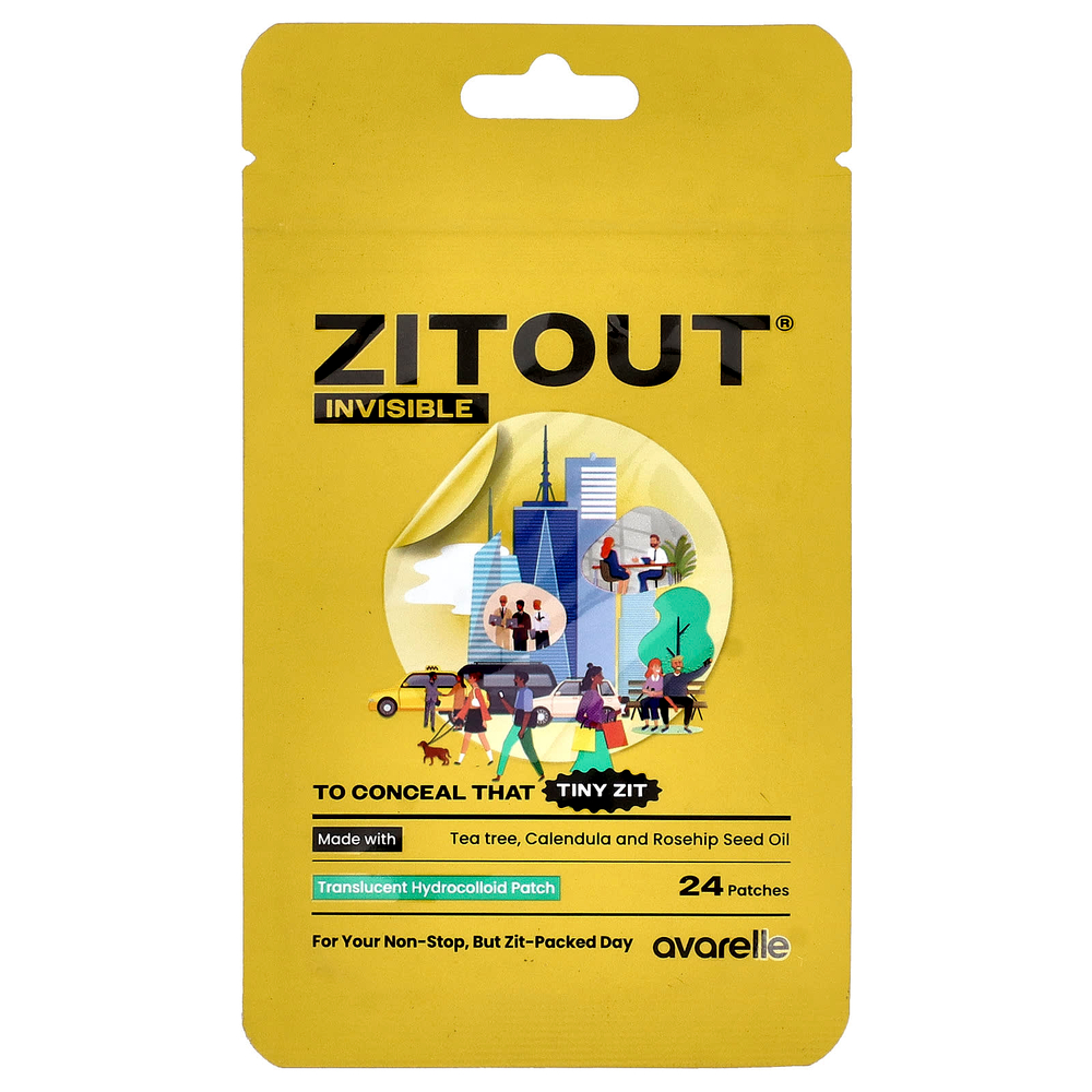 Avarelle, Патчи для проблемных участков кожи лица, для применения днем, 24 очищающих патча