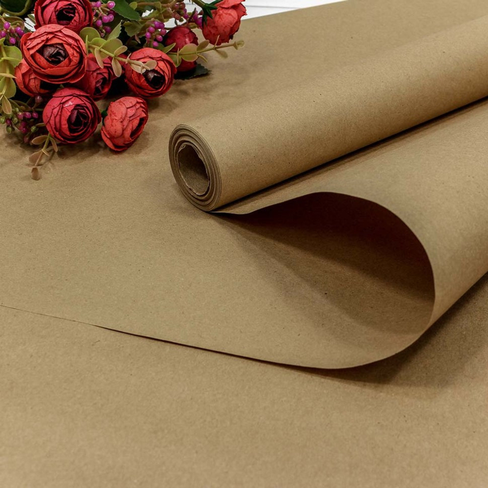 Бумага В рулоне Упаковочная 70 см х 10 м (Крафт)