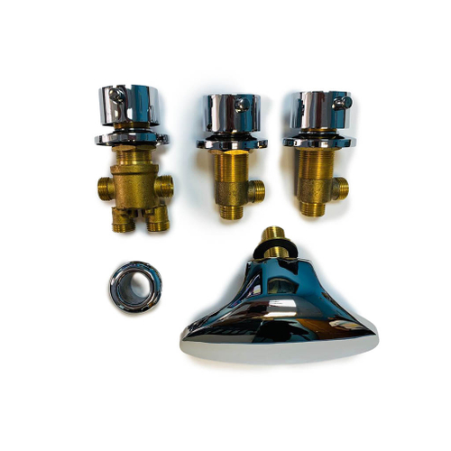 Смеситель на борт ванны с овальным изливом (комплект) DC-H706