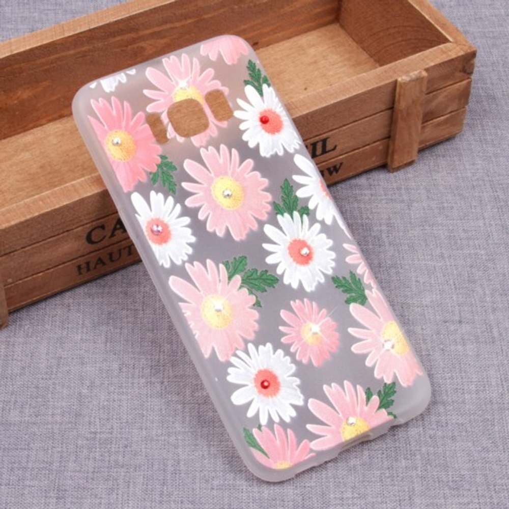 Матовый чехол со стразами для Samsung Galaxy S8, 009651