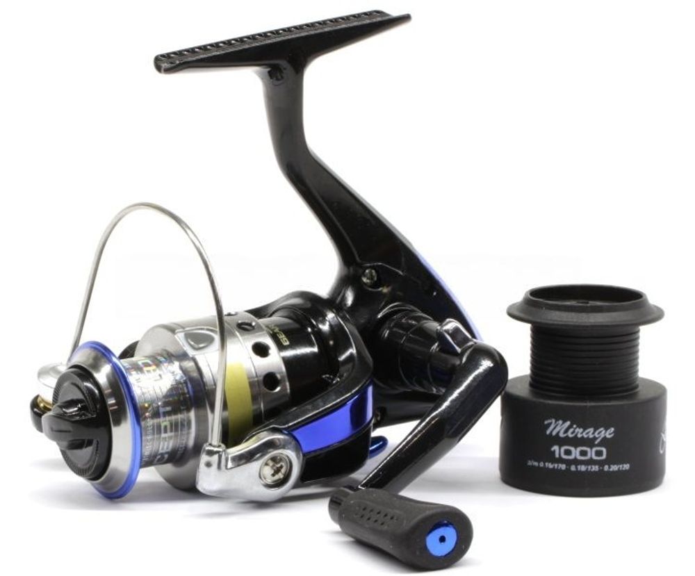 Безынерционная катушка 1000 Stinger Mirage (4+1BB, мет. шпуля + доп. пласт. шпуля) Безынерционная катушка 1000 Stinger Mirage (4+1BB, мет. шпуля + доп. пласт. шпуля)