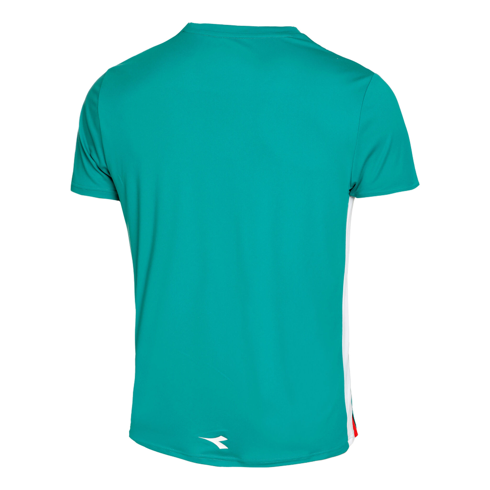 Мужское теннисное поло Diadora T-Shirt Men - Green, Multicoloured