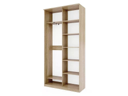 Шкаф купе Модерн 1190х450 2-х дверный 2-х секционный зеркало ясень