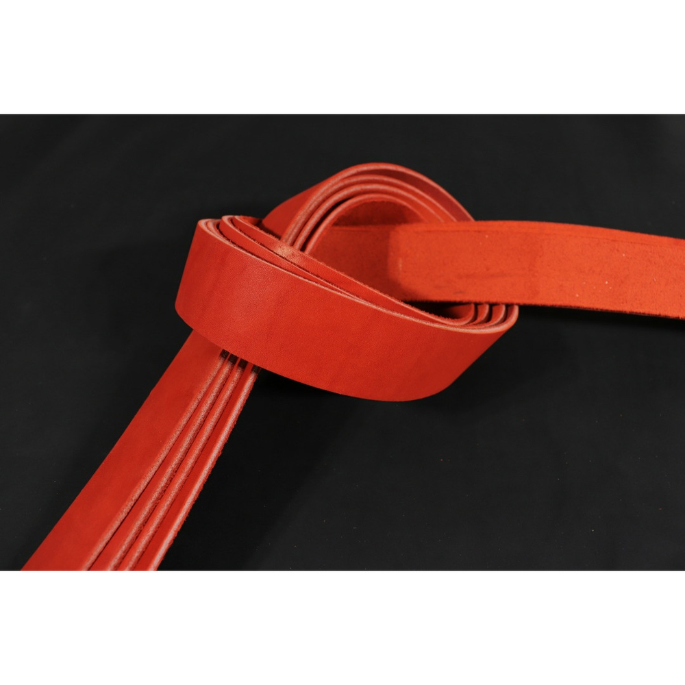 Ременная заготовка Красная гладкая