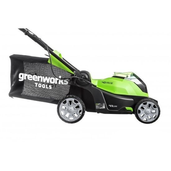 Газонокосилка аккумуляторная GREENWORKS G40LM41K4 2504707VB (АКБ 4 А/ч и ЗУ)