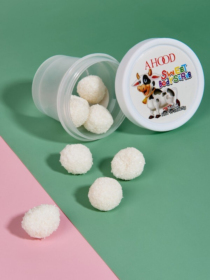 Cкраб для тела Ahood Sweet Body Scrub Milk сахарный Молочные протеины 8 шариков