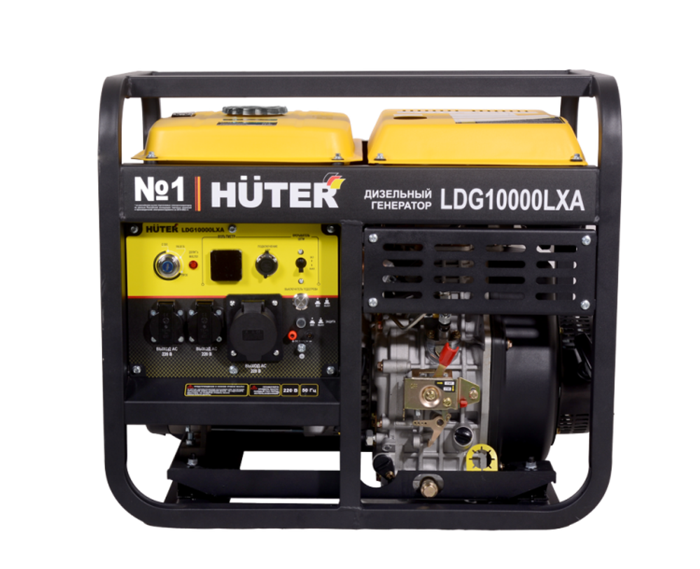 Электрогенератор дизельный LDG 10000LXА Huter