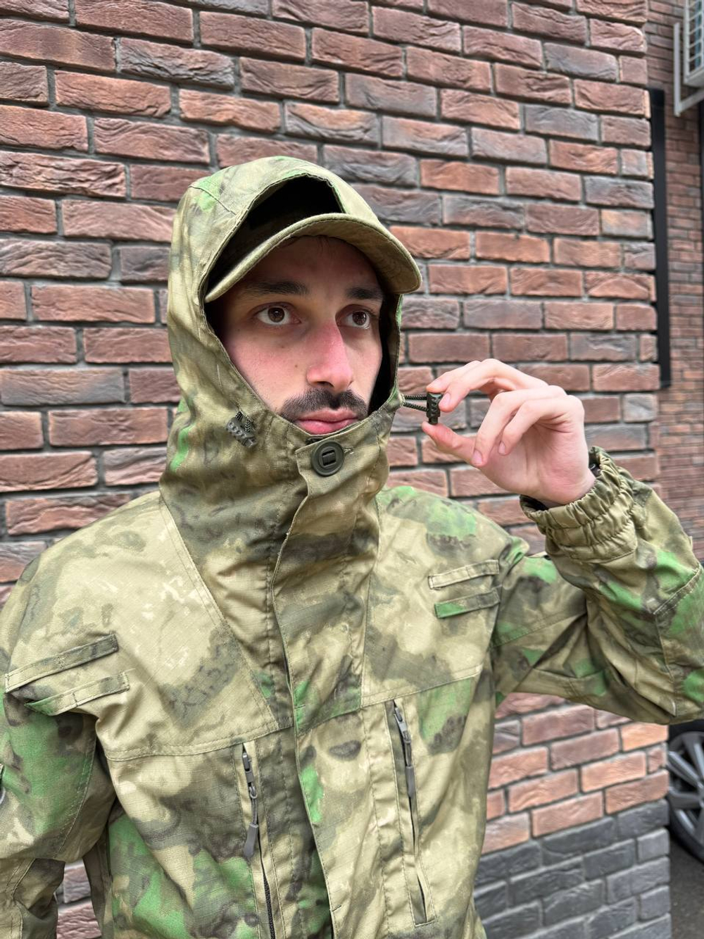 Тактический костюм горка с наколенниками и налокотниками мох