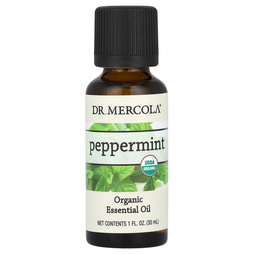 Dr. Mercola, Органическое эфирное масло, перечная мята, 30 мл (1 жидк. унц.)
