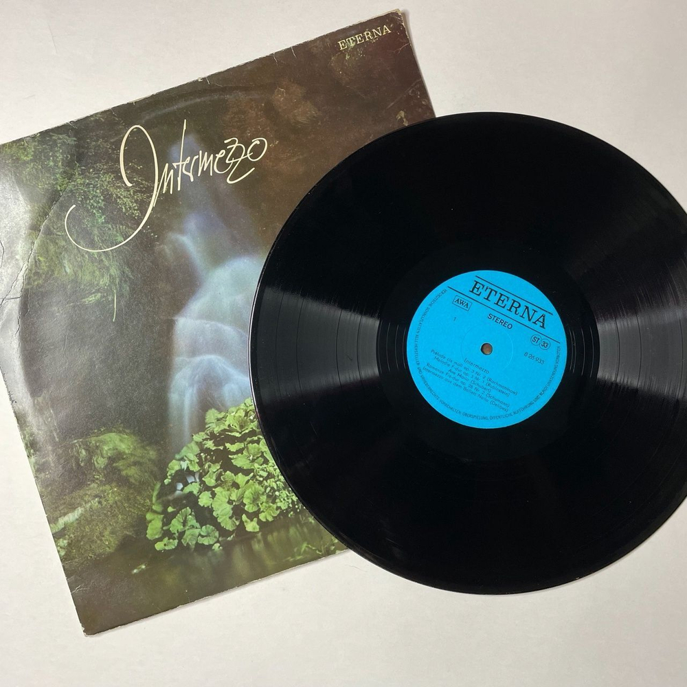 Винтажная виниловая пластинка LP Сборник Классической Музыки Intermezzo (ГДР 1977) (Рахманинов, Григ, Шуберт)