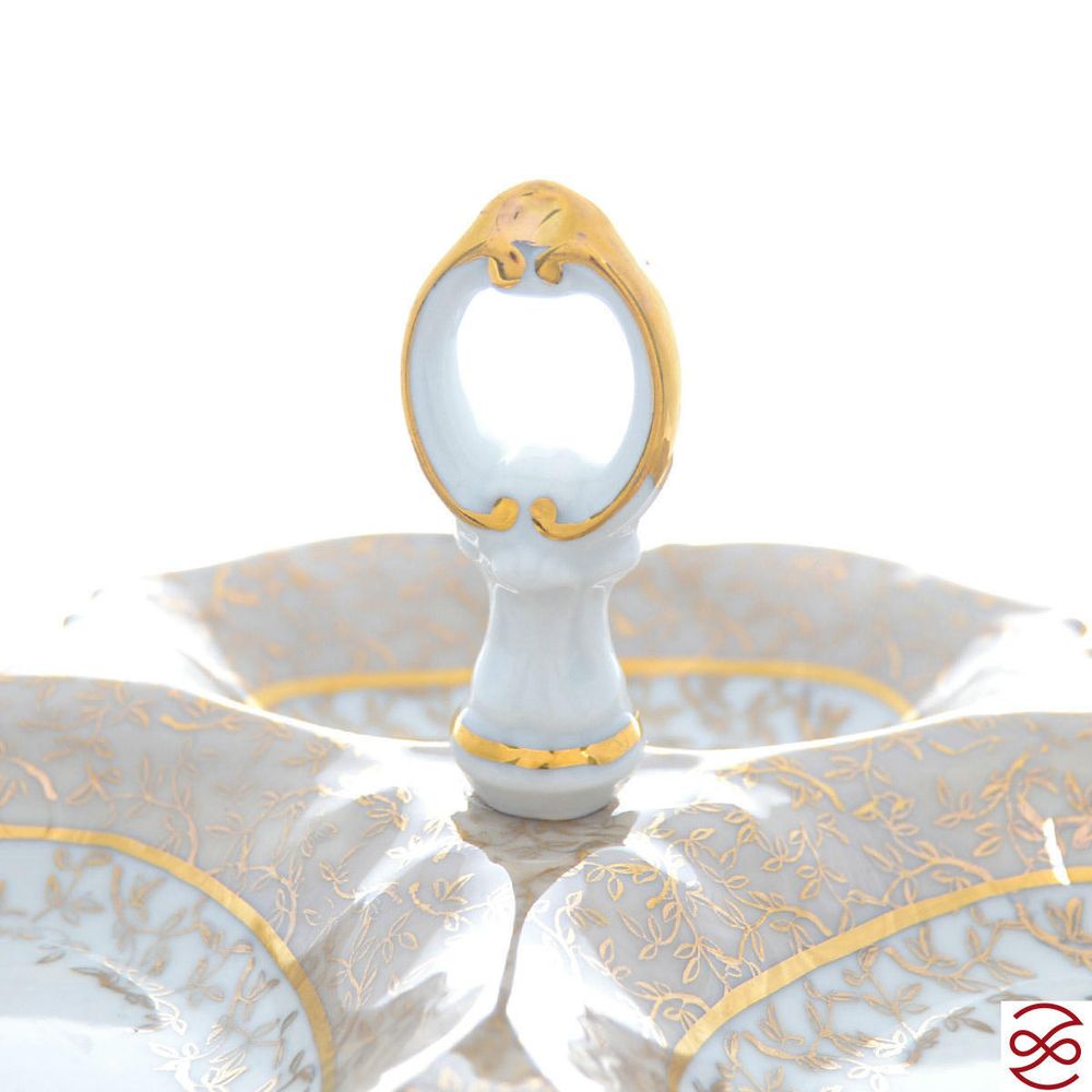 Менажница Queen's Crown Aristokrat Лист Бежевый 19 см