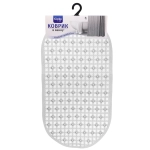 Коврик в ванну 64х34"Куба» серый