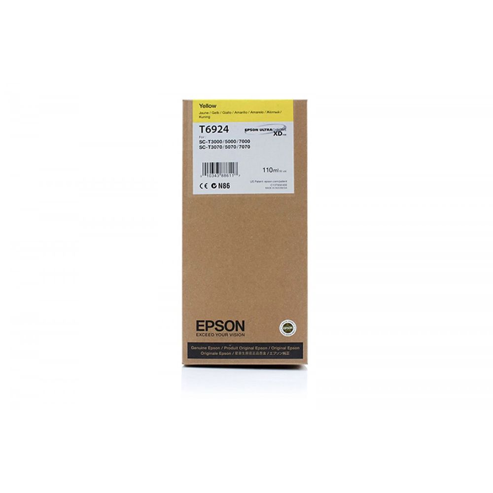 Картридж EPSON T6924 желтый для SC-T3000/SC-T5000/SC-T7000