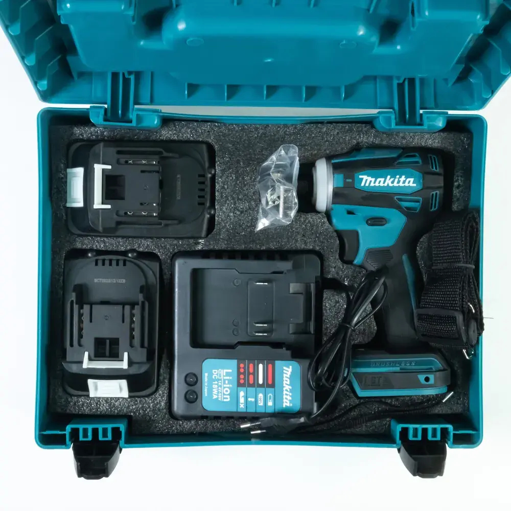 Makita, винтоверт аккумуляторный, от аккумулятора, 18 В, 180 Нм, 2 акб