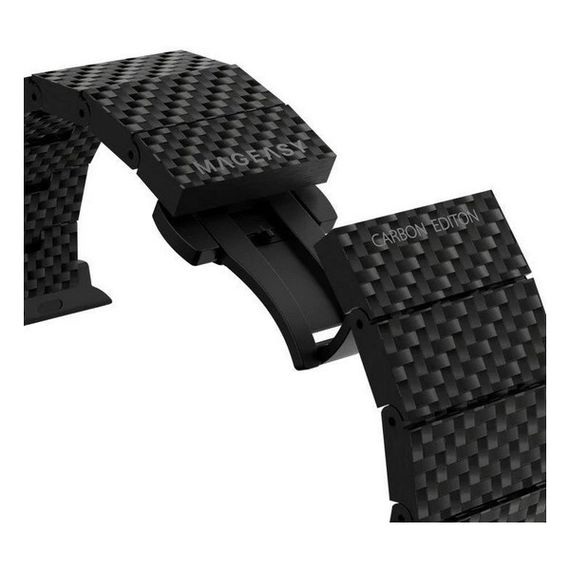 Ремешок SwitchEasy Carbon fiber для Apple Watch 38/40/41mm (MAW801035BK22) черный