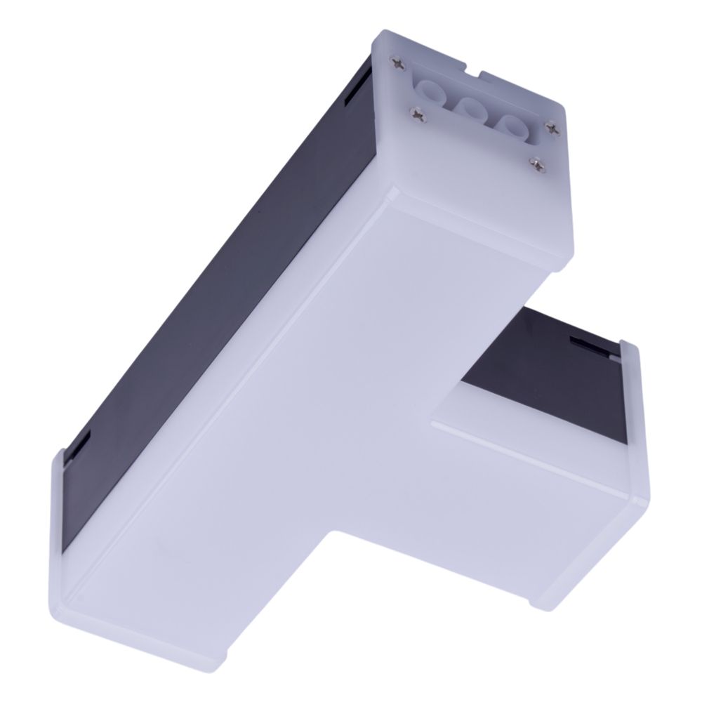 ULO-N11T-10W-6500K IP40 BLACK Светильник светодиодный T-образный. Белый свет 6500K. 2000Лм. Алюминий. Цвет черный. TM Uniel