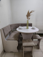 Кухонный уголок "Лотос" мускат велюр коричневый