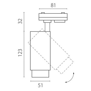 Светильник светодиодный трековый профессиональный с выбором мощности, цветовой температуры и угла освещения д/трековых систем 5 / 9 / 13W 3000-6000K 218016 белый BARRA Fuoco P+CCT Lightstar