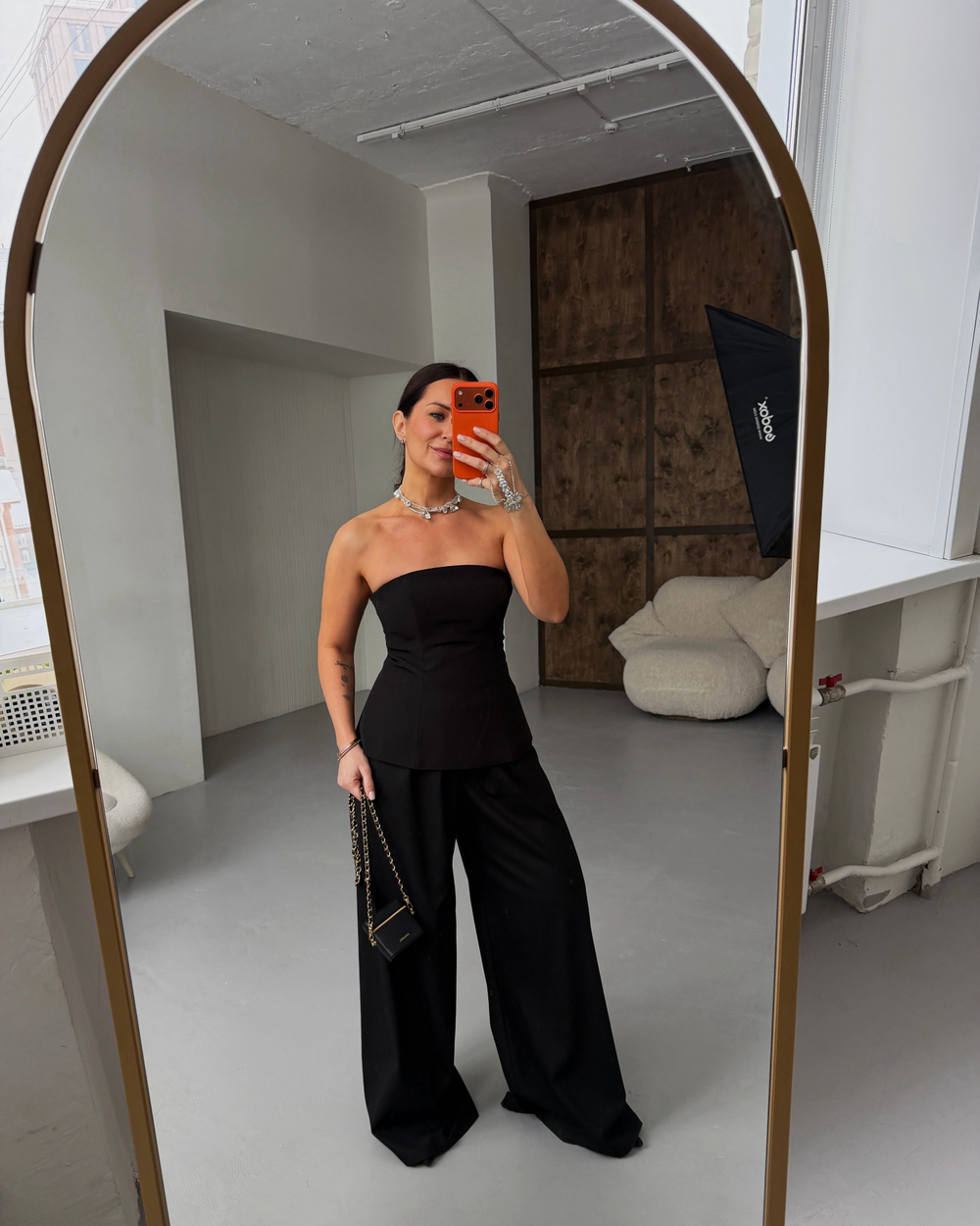 Брюки палаццо на резинке