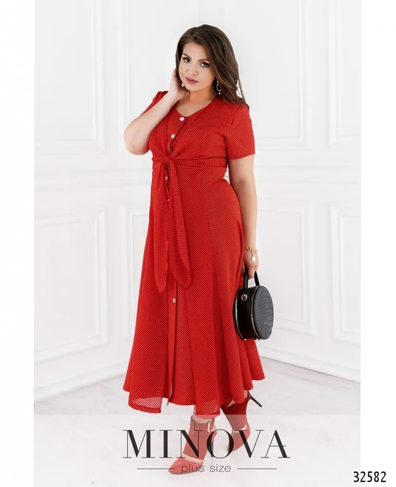 Платье 366-красный Minova