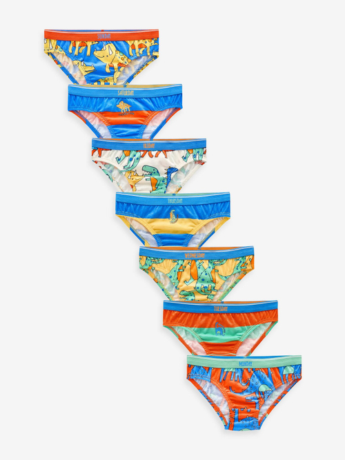 Трусы для мальчика Next 452-653, 7 шт., Синий, Желтый, Оранжевый