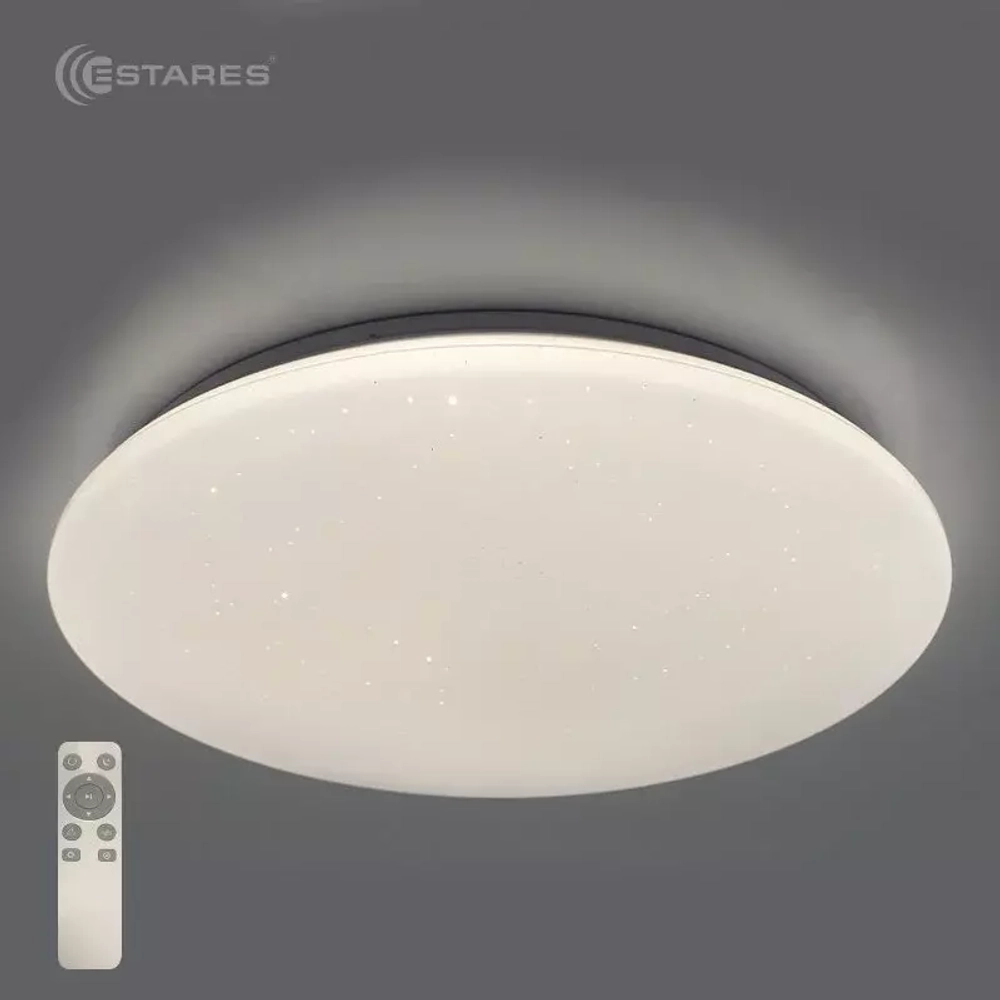 Управляемый светодиодный светильник SATURN 70W R-500х74-WHITE/SHINY-220-IP20