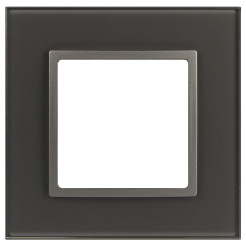 Рамка для розеток и выключателей ЭРА Elegance 14-5101-16 на 1 пост, стекло, титан