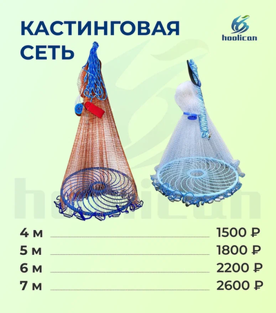 КАСТИНГОВАЯ СЕТЬ " НАКИДКА " леска