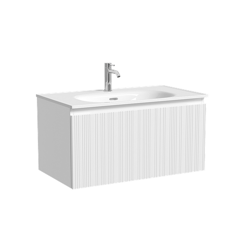 Тумба с раковиной Sancos CODE CD80W/CN13002 80 белая