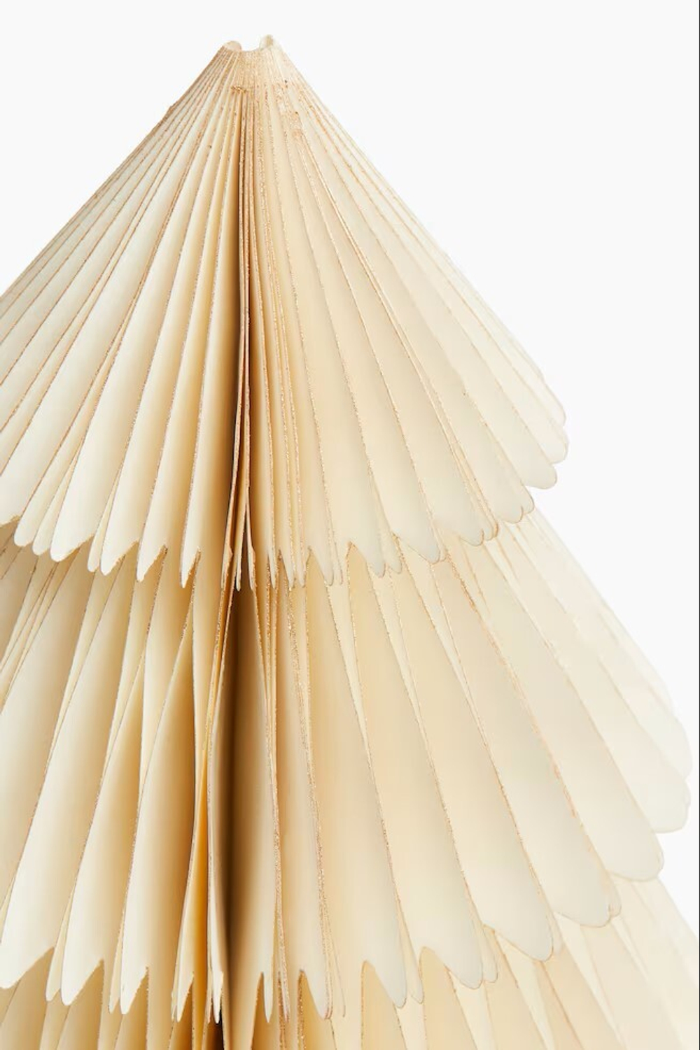 H&M Бумажная рождественская елка, экрю