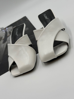 Босоножки женские эко-кожа арт. FECM 102-1 цвет "белый"