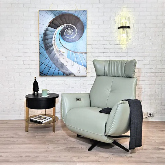 Столик-тумбочка 4406 с полкой и ящиком, Ø50х50 см