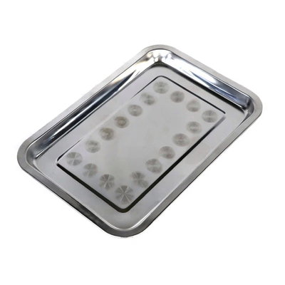 Поднос для шашлыка из нержавеющей стали прямоугольный №2